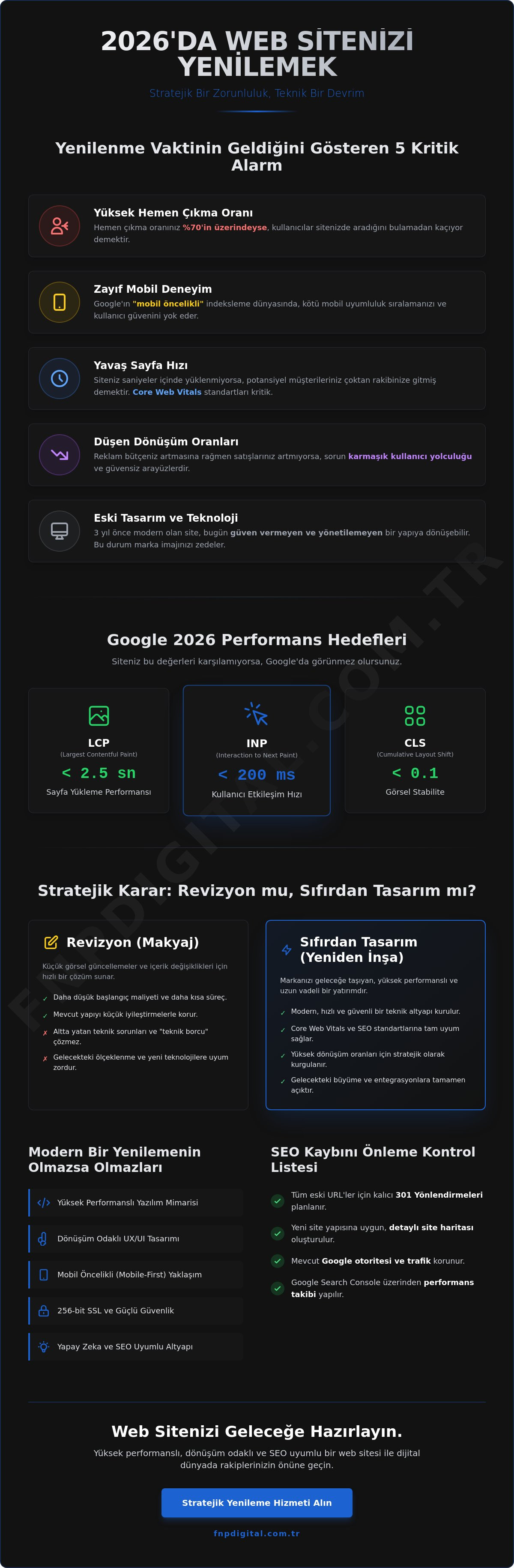 Web Sitesi Yenileme Hizmeti: 2026 Dijital Dönüşüm ve Strateji Rehberi